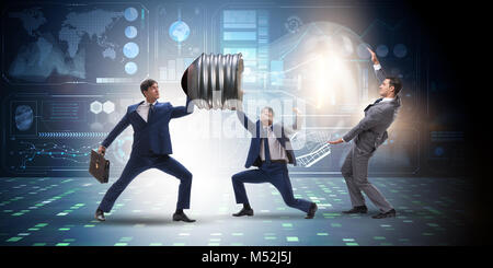 Businessmen in bright idea concept Stock Photo