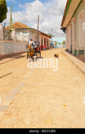 gig for tourists in the streets of Trinidad Stock Photo