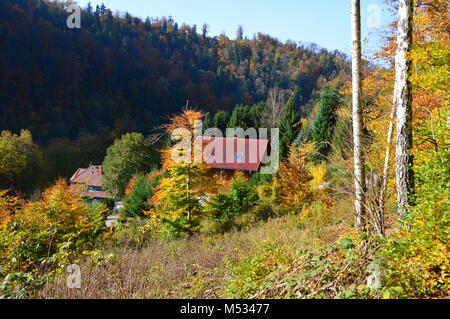 Treseburg in Fall Stock Photo