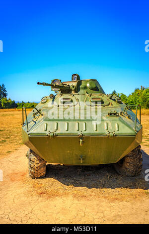McMinnville, Oregon - August 21, 2017: Tank on exhibition at Evergreen Aviation & Space Museum. Stock Photo