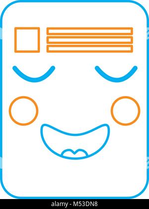 document happy  emoji icon image  Stock Vector