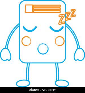 document sleeping  emoji icon image  Stock Vector