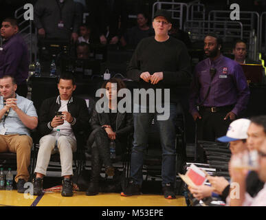 Michael Rapaport and Kebe Dunn at the Los Angeles Lakers ...