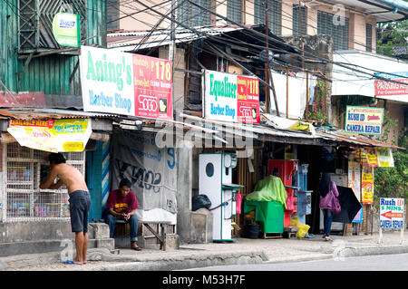 Street scene, Parian, Cebu City, Philippines Stock Photo