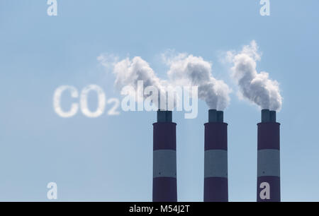 carbon dioxide emission Stock Photo