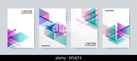 Geometric hologram trendy illustration background, placard, geometric style flat and 3d design elements. Retro art for covers, banners Stock Vector