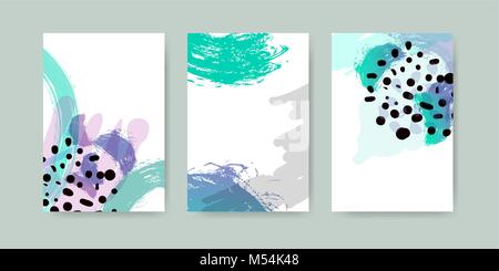 Abstract trendy illustration background, placard, style flat and 3d design elements. Unique art for covers, banners, flyers and posters. eps10 Stock Vector