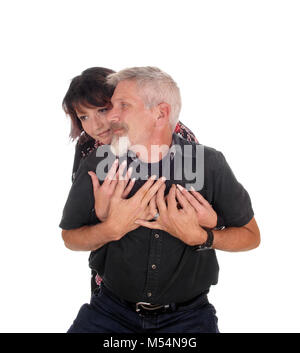 Middle age couple embracing Stock Photo
