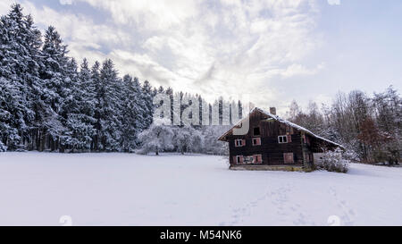 Lost House in beautiful Landscape Stock Photo