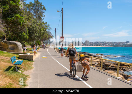 Cabbage Tree Bay on the Walk from Manly to Shelly Beach, Sydney, NSW, Australia Stock Photo