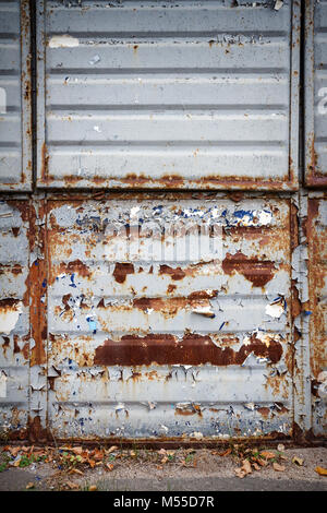 Old rusty metal wall background Stock Photo