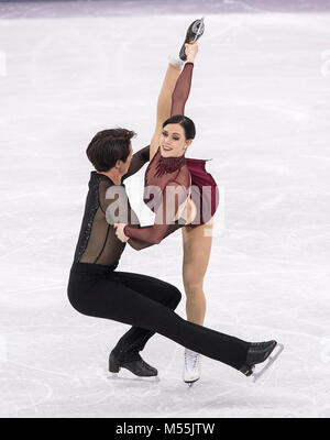 Pyeongchang, South Korea.Tessa VIRTUE/ Scott MOIR, CAN, Aktion, 1. Platz, Olympiasieger, Sieger, Gewinner, winner, Eiskunstlaufen, Eistanzen, Eistanz, Kuer der Paare, Figure Skating, Ice Dance Free Dance, Gangneung Ice Arena am 20.02.2018 Olympische Winterspiele 2018, vom 09.02. - 25.02.2018 in PyeongChang/ Suedkorea. |usage worldwide Credit: dpa picture alliance/Alamy Live News Stock Photo