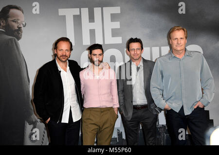 Berlin, Germany. 20th Feb, 2018. Peter Sarsgaard, Tahar Rahim, Dan Futterman and Jeff Daniels during 'The Looming Tower' photocall at the 68th Berlin International Film Festival / Berlinale 2018 on February 20, 2018 in Berlin, Germany. Credit: Geisler-Fotopress/Alamy Live News Stock Photo