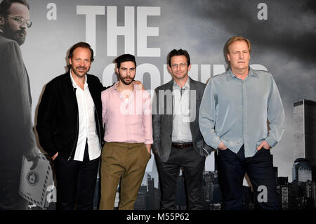 Berlin, Germany. 20th Feb, 2018. Peter Sarsgaard, Tahar Rahim, Dan Futterman and Jeff Daniels during 'The Looming Tower' photocall at the 68th Berlin International Film Festival / Berlinale 2018 on February 20, 2018 in Berlin, Germany. Credit: Geisler-Fotopress/Alamy Live News Stock Photo