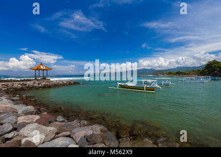 Candidasa Beach - Bali Island Indonesia Stock Photo