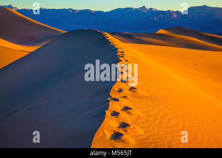 Sandy Desert in Mesquite Flat, USA Stock Photo
