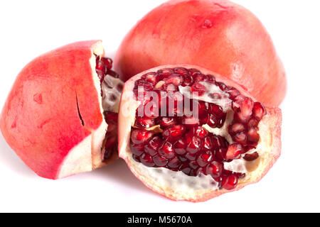 Pomegranate, Granatäpple (Punica granatum) Stock Photo