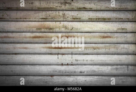 Rusty old garage door Stock Photo