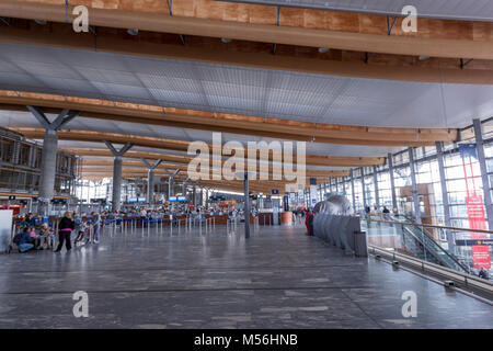 Checking area of Oslo Airport, Gardermoen, Oslo, Norway Stock Photo