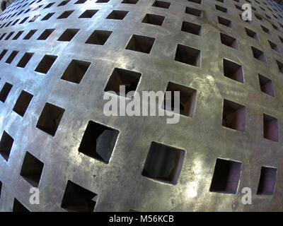 heavy steel welding table in the shop Stock Photo