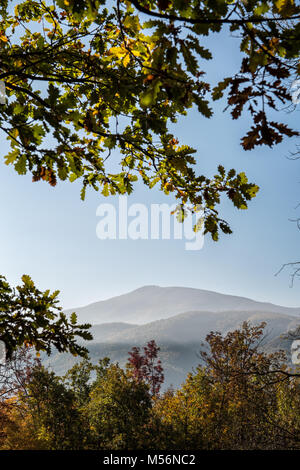 Mountains of Oltrepò pavese in autumn, province of Pavia, Lombardy, northern Italy Stock Photo