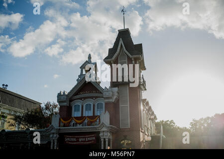 A building at Disney World Magical Kingdom, Orlando, Florida, North America Stock Photo