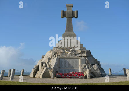 War memorial in Newquay Stock Photo