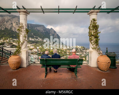 View from Capri Town Centre, Capri, Italy. Stock Photo