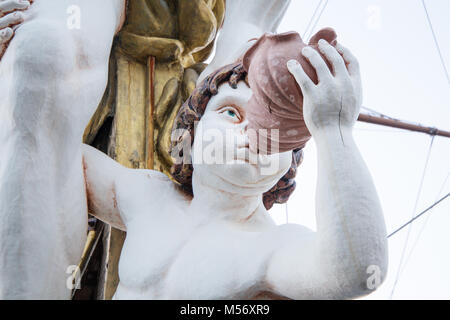 Close up of figurehead on Pirate Ship Stock Photo