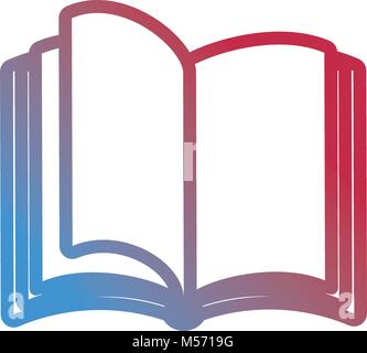 opened book design Stock Vector