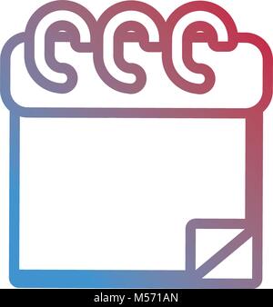 notepad vector illustration Stock Vector
