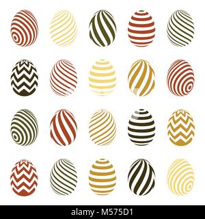 Easter eggs vector icons Stock Vector