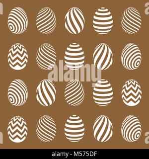 Easter eggs vector icons Stock Vector