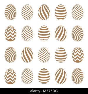 Easter eggs vector icons Stock Vector