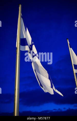state reception, flagstaff, flag, banner, wind, blow, blue, sky, MSC, Munich Security Conference, Munich Security Conference, Airport, Munich, MUC Stock Photo