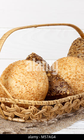 Composition with variety of baking products on wooden table. Stock Photo