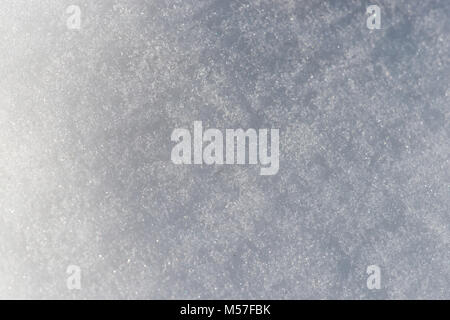 Texture of fresh snow of grayish and bluish color to be used as a pattern or background Stock Photo