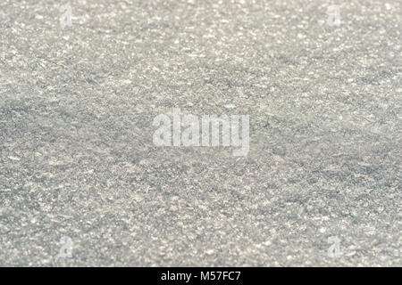 Texture of fresh snow of grayish and bluish color to be used as a pattern or background Stock Photo