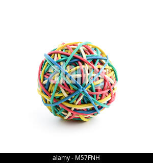 Colored rubber ball isolated Stock Photo