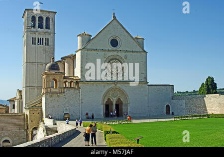 Basilica Di San Francesco Church, Assisi, Italy Stock Photo