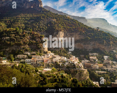 Typical Italian village on the Amalfi Coast, Italy. Stock Photo