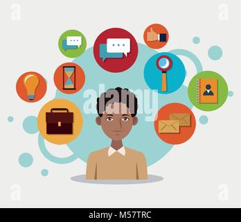 Social network and media Stock Vector