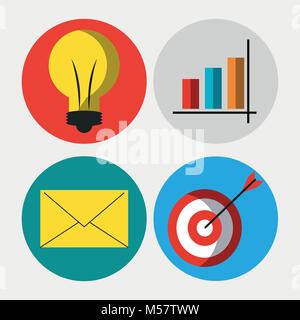 Big data technology Stock Vector