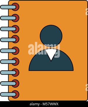 address book symbol Stock Vector
