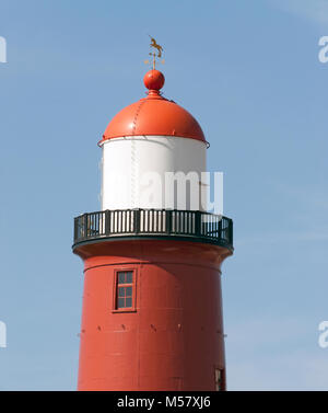 top view of a Dutch lighthouse against a clear blue sky Stock Photo