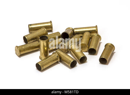 .22 shell casings Stock Photo