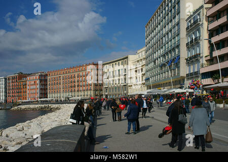 St. Valentine day in Naples, Italy Stock Photo