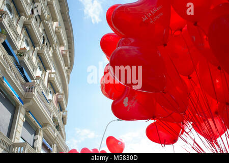 St. Valentine day in Naples, Italy Stock Photo