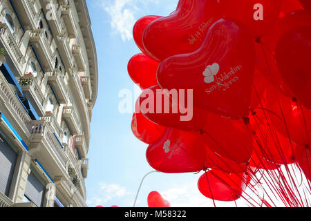 St. Valentine day in Naples, Italy Stock Photo