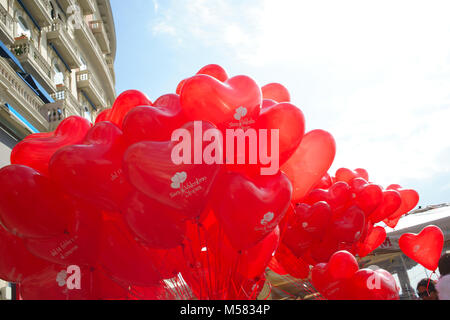 St. Valentine day in Naples, Italy Stock Photo